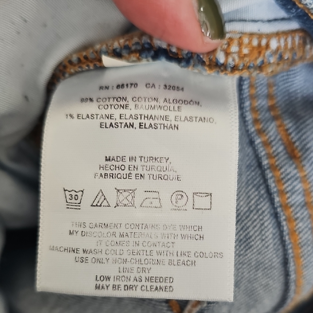 Pilcro and the Letterpress Dark Blue Straight Leg Jeans with Floral Embroidery - Picture 4 of 4